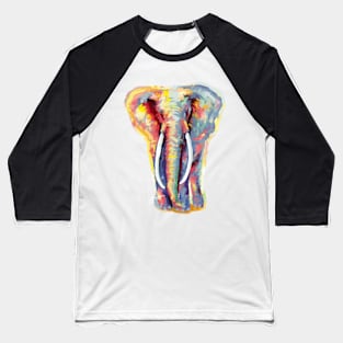 Elephant Art Baseball T-Shirt